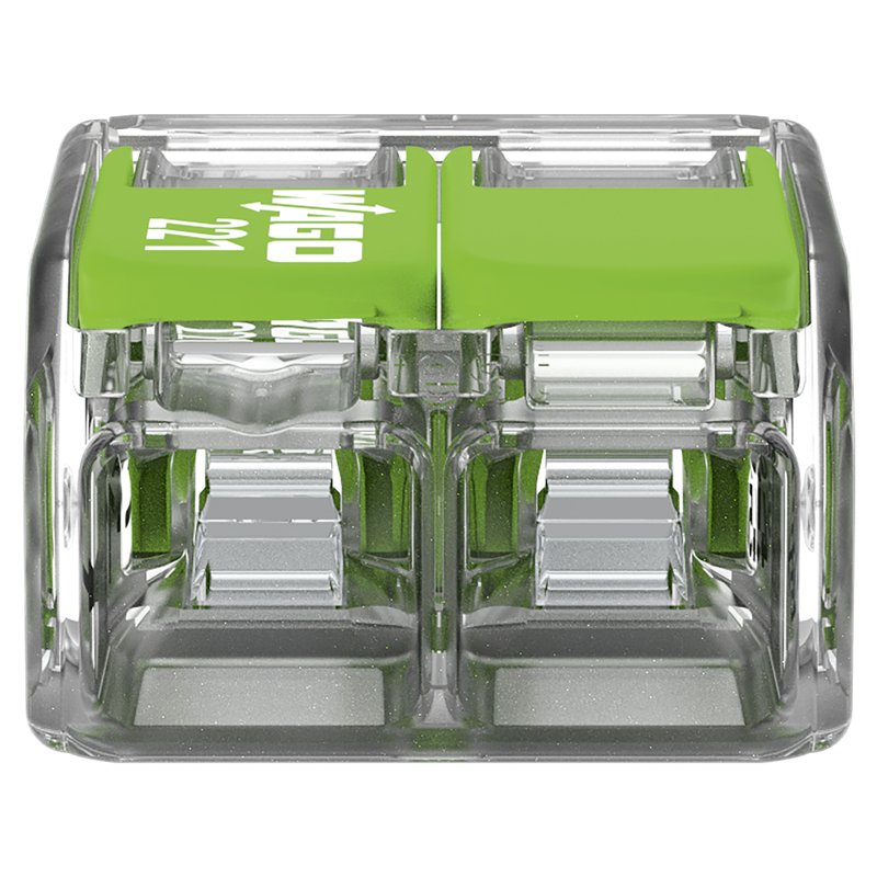 WAGO Borne à fiche COMPACT Green Range 2x 0.14-4mm² avec levier de commande