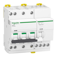 Disjoncteur différentiel 3P+N C 13A 30mA 6000A type A