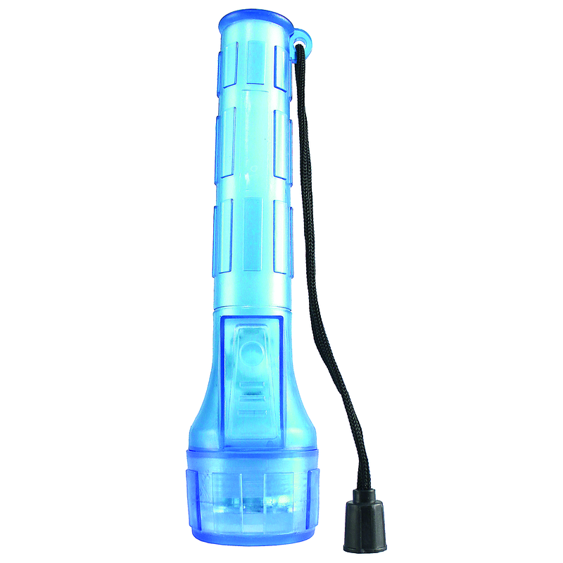 LED Taschenlampe Kunststoff blau