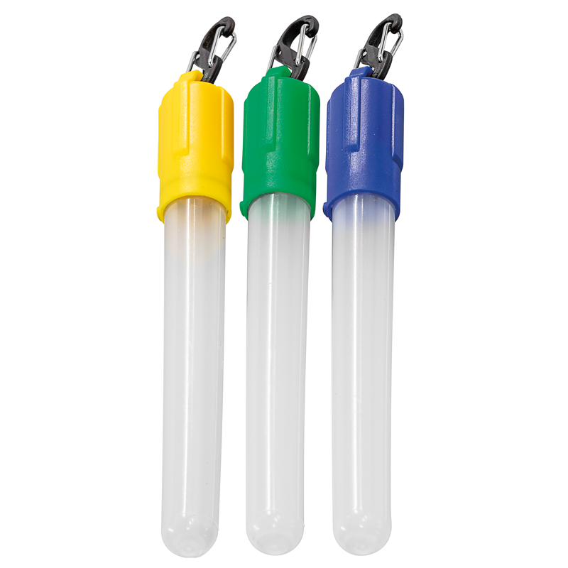 LED light stick Glow 5, set di 3, giallo, verde, blu