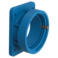 Einbauflansch für CEE 16A 5-polig 32A 3/4-polig