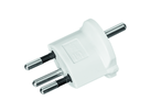 Adaptateur FIXE Allemagne CEE7/7 - Suisse T12 3 pôles bl UE 100 pcs.