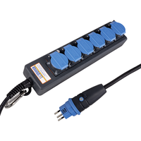 Steckdosenleiste PROFESSIONAL 6xT13 GdV 3x1.5mm2 5m IP55 sw/bl