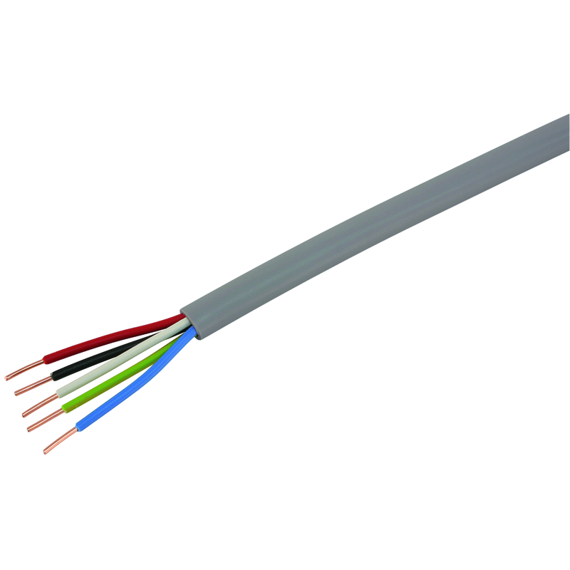 TT Kabel 5x1.5mm² 3LNPE grau Ring 10m