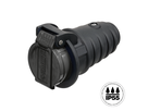 Prise T23 IP55 noir