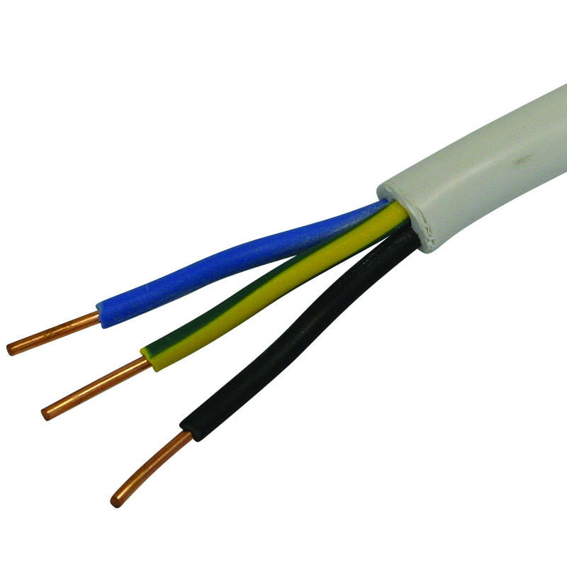 TT Kabel 3x1.5mm² LNPE weiss Ring 10m