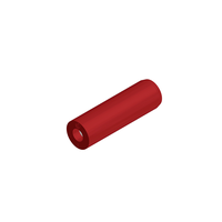 Prise mobile banane 4mm avec raccord fileté, rouge