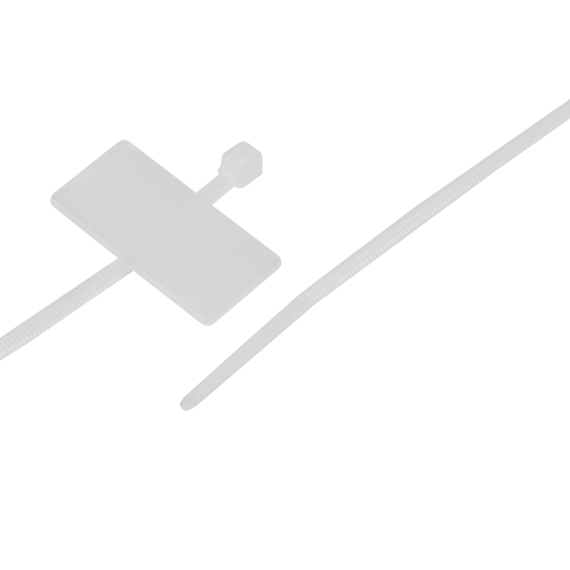 Fascette per etichettatura piatto naturale 200mm x 2.5mm, Pack à 50 pz.
