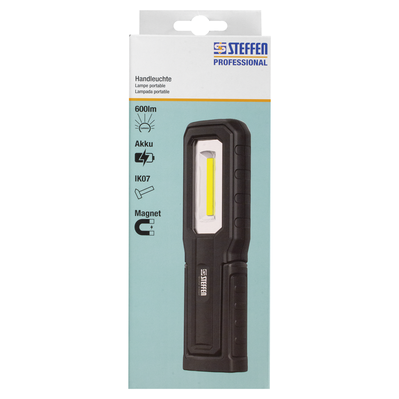 LED Akku-Handleuchte 5W, IP54, 240° drehbar
